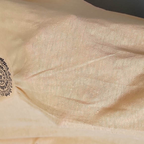 J.Jill embroidered boho sequin linen short sleeve top large - Picture 6 of 7